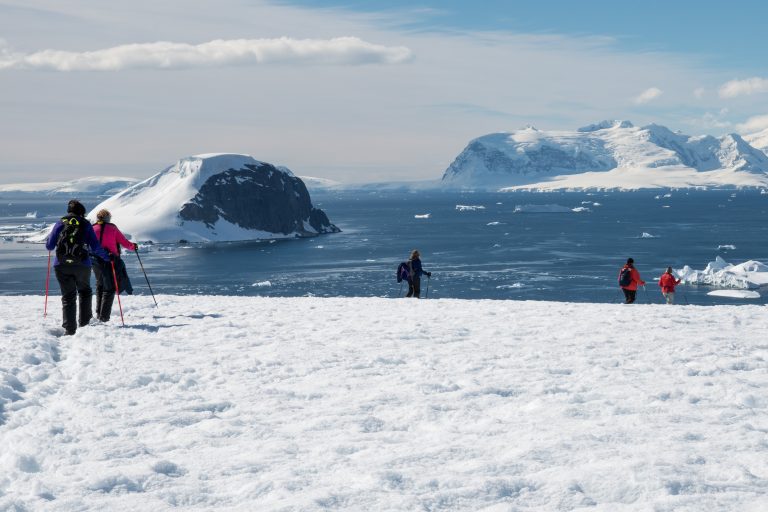 Hiking on the Antarctic Peninsula