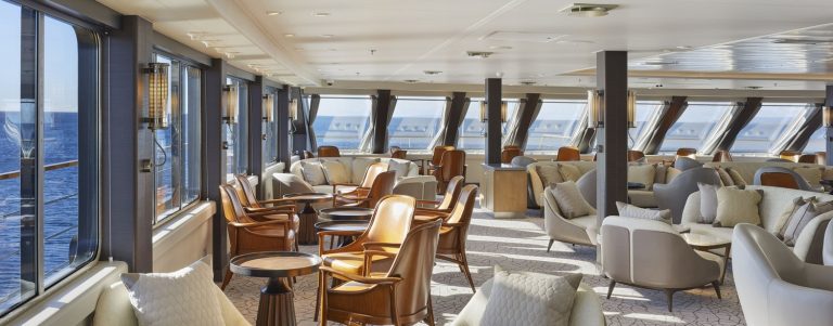 Magellan Explorer Observation Lounge with chairs and large windows